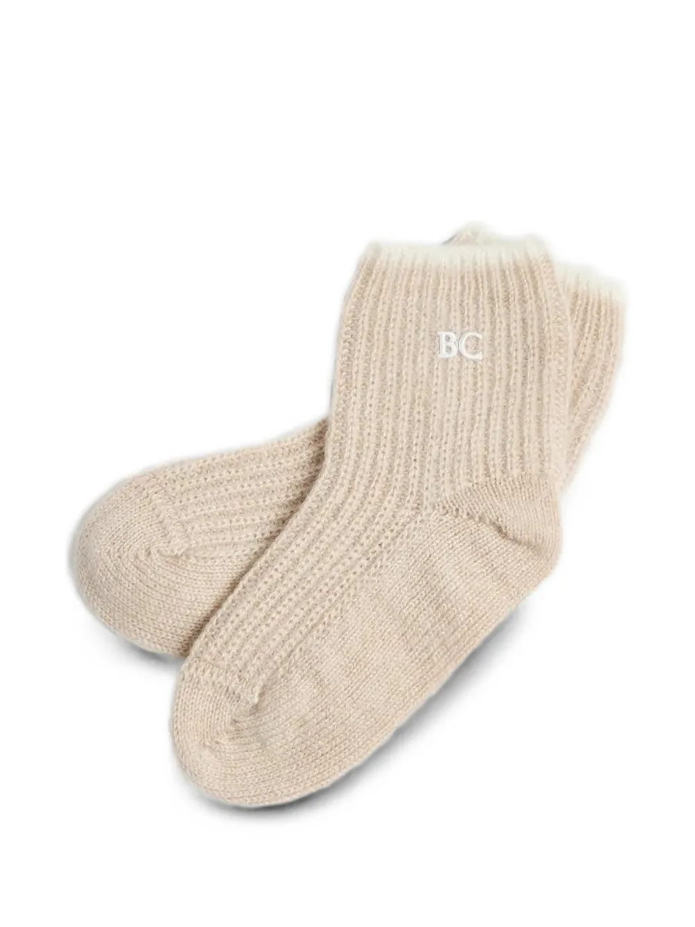 Brunello Cucinelli Kids Baby Bernie rib-knit beanie set (set of three) Beige