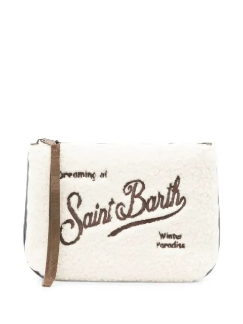 MC2 Saint Barth Aline teddy-texture clutch bag