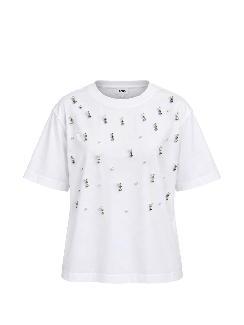 TWINSET bead-embellished T-shirt - Weiß