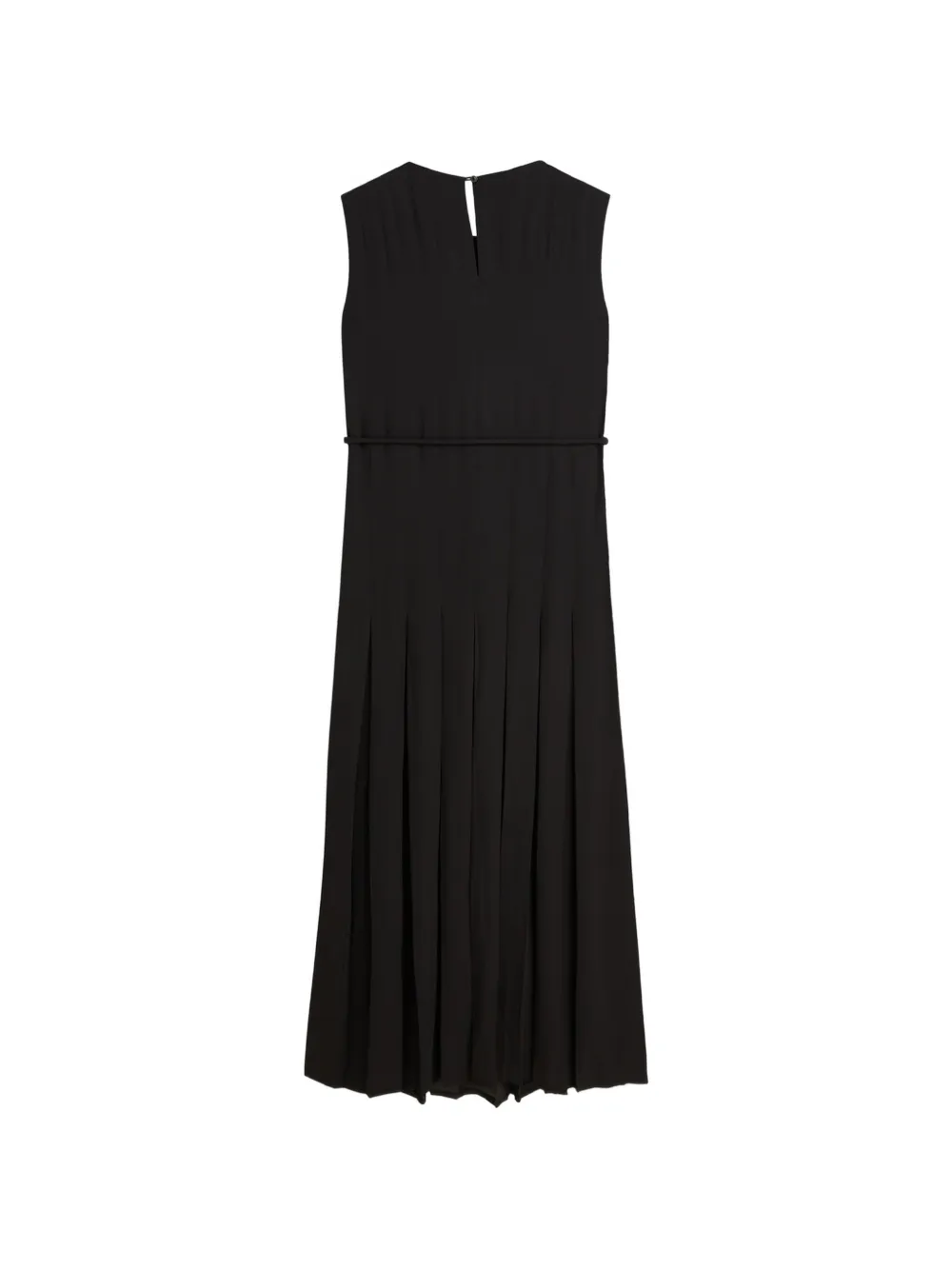 Scotch & Soda pleated maxi dress Zwart