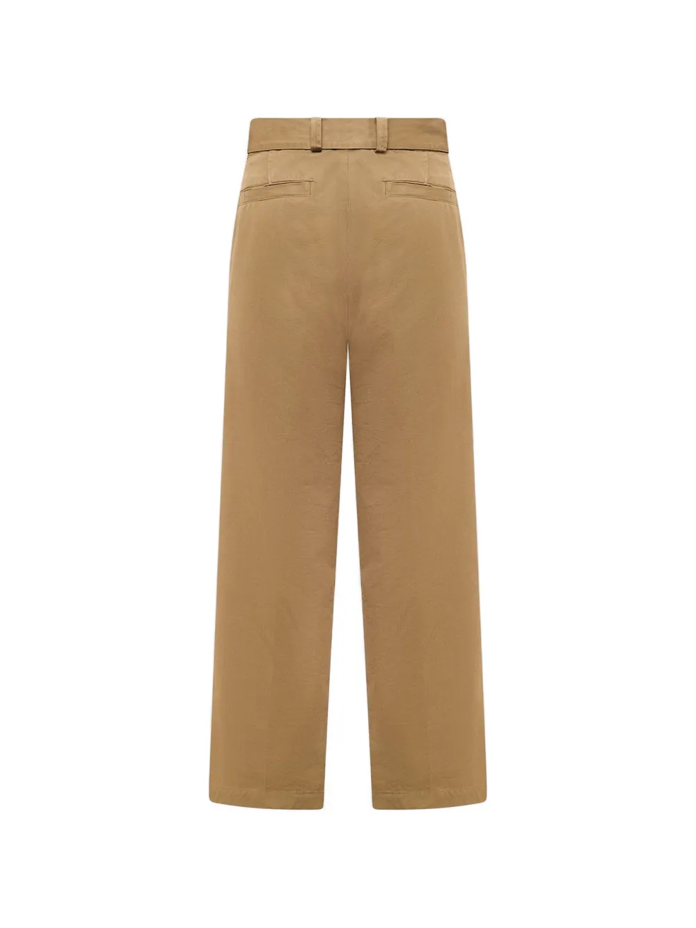 Laneus Downtown plooibroek met ceintuur Beige