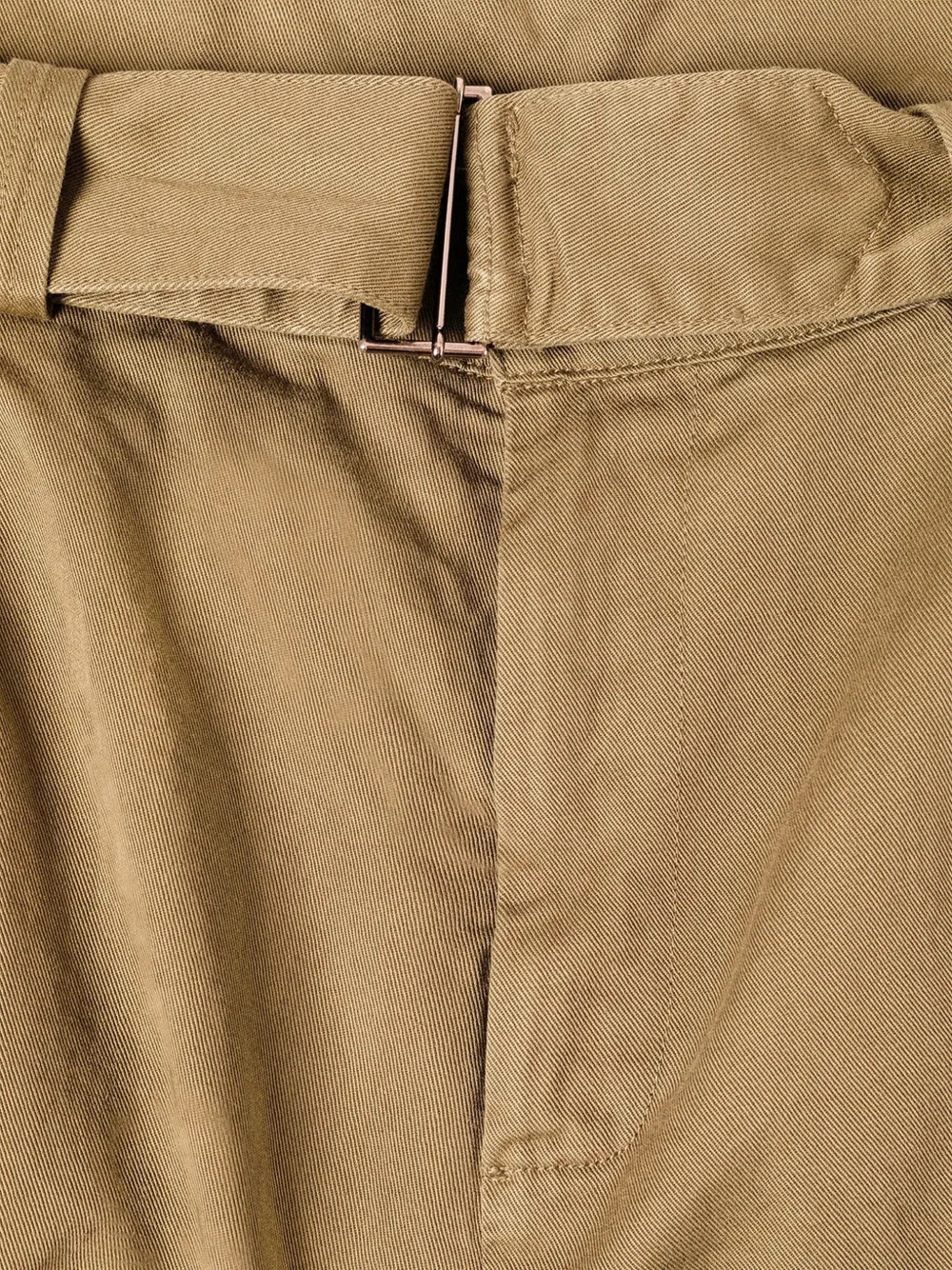 Laneus Downtown plooibroek met ceintuur Beige