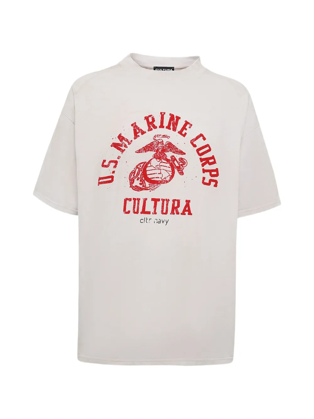 CULTURA graphic-print oversized T-shirt - Tons neutres CULTURA graphic-print oversized T-shirt - Tons neutres