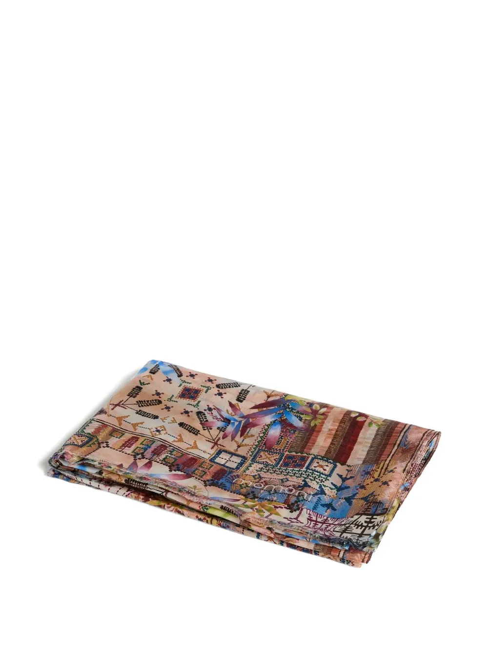 MOMONÌ Jadore printed silk scarf
