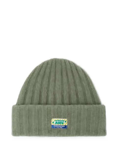 American Vintage Vitow logo-patch beanie hat