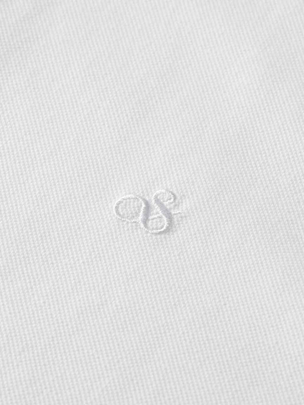 Scotch & Soda Piqué poloshirt met geborduurd logo Wit