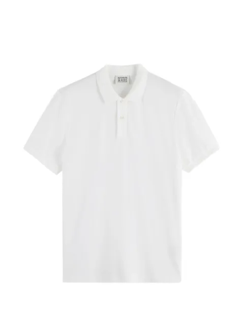 Scotch & Soda logo-embroidered piqué polo shirt