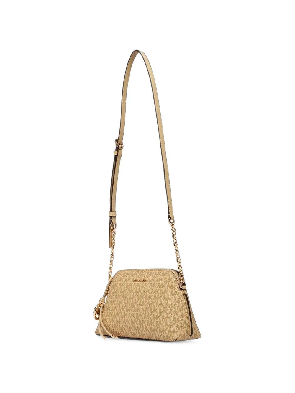 Michael Kors Koepelvormige schoudertas met logo-monogram Beige