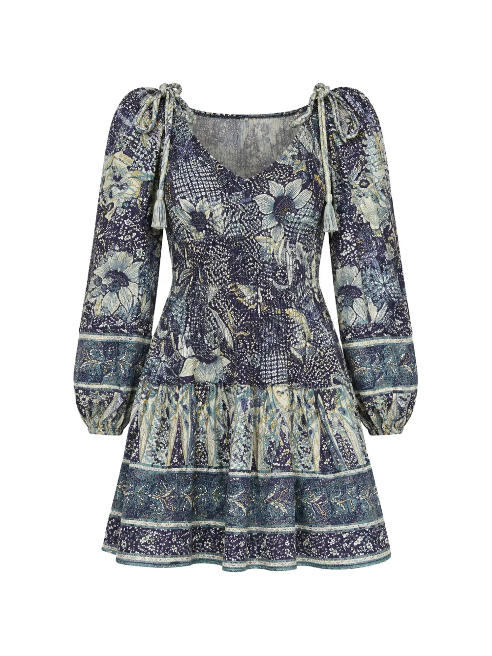 Ulla Johnson Mini-jurk met bloemenprint Blauw