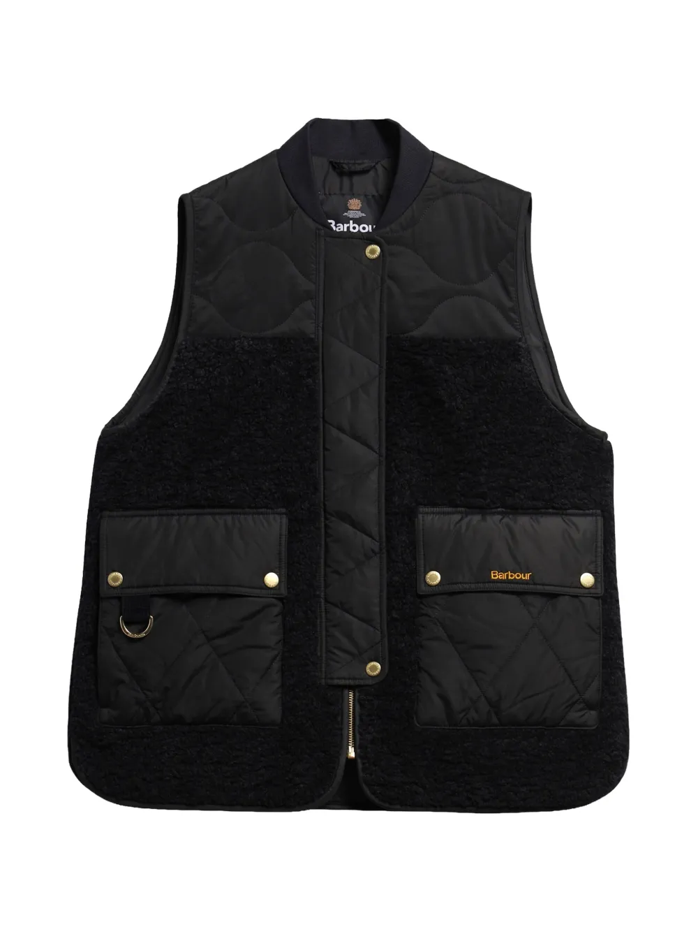 Barbour Ampleforth quilted fleece-panel gilet - Noir Barbour Ampleforth quilted fleece-panel gilet - Noir