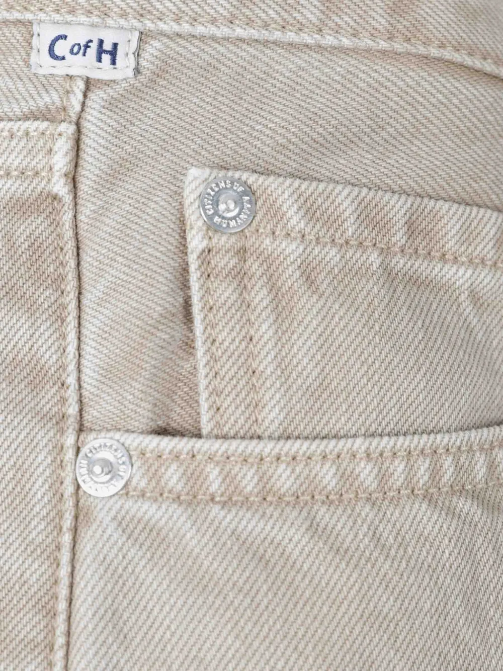 Citizens of Humanity Miro jeans met wijde pijpen Beige