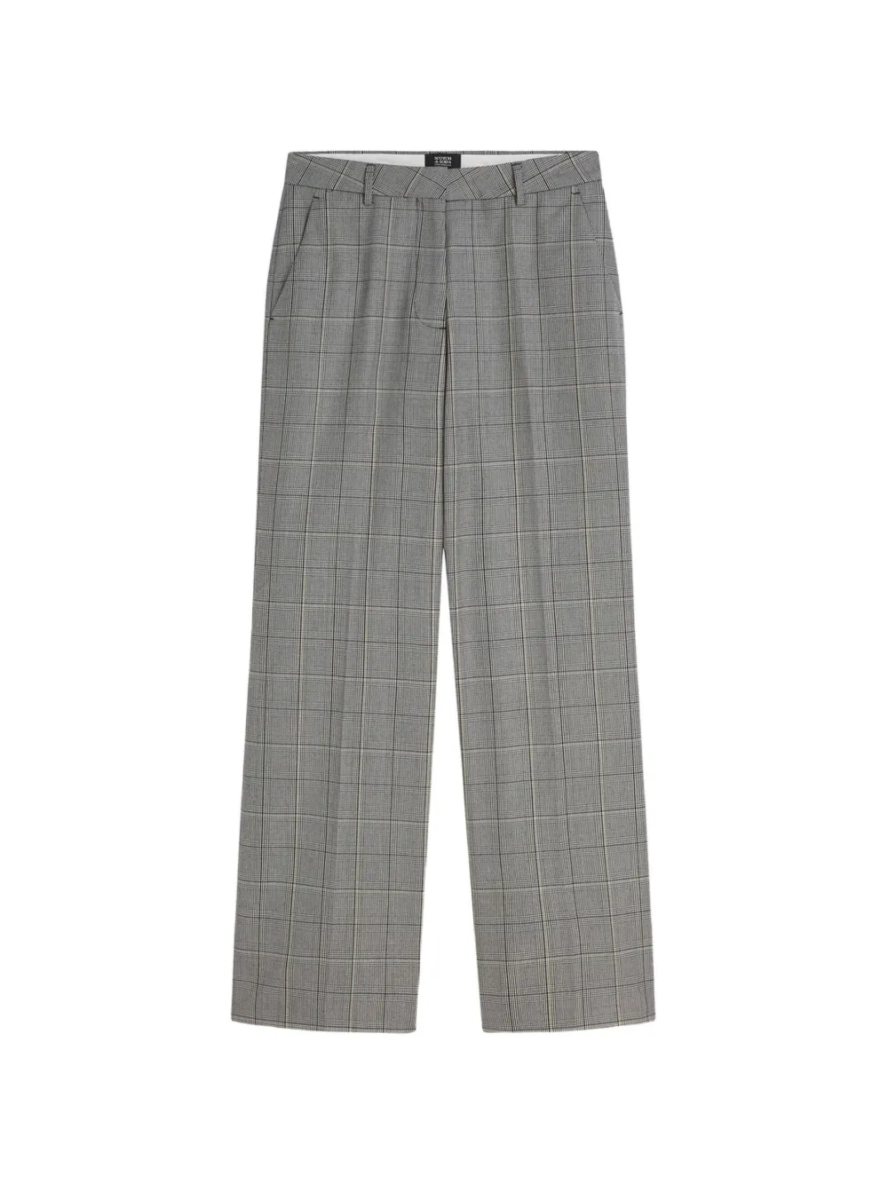 Scotch & Soda check tailored trousers - Gris