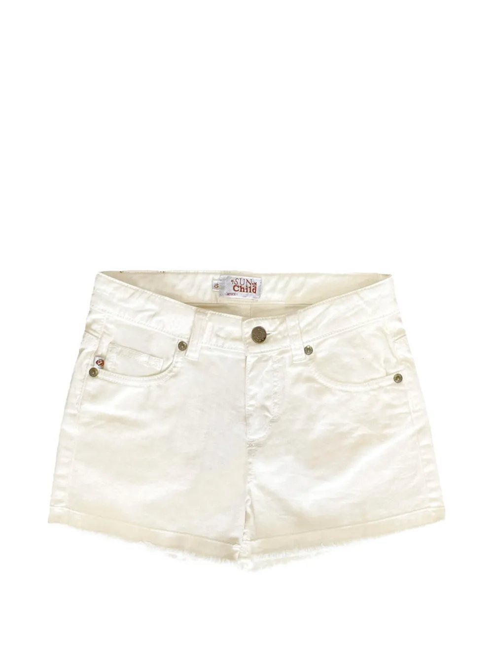 SUNCHILD Praslin raw-cut denim shorts - Nude