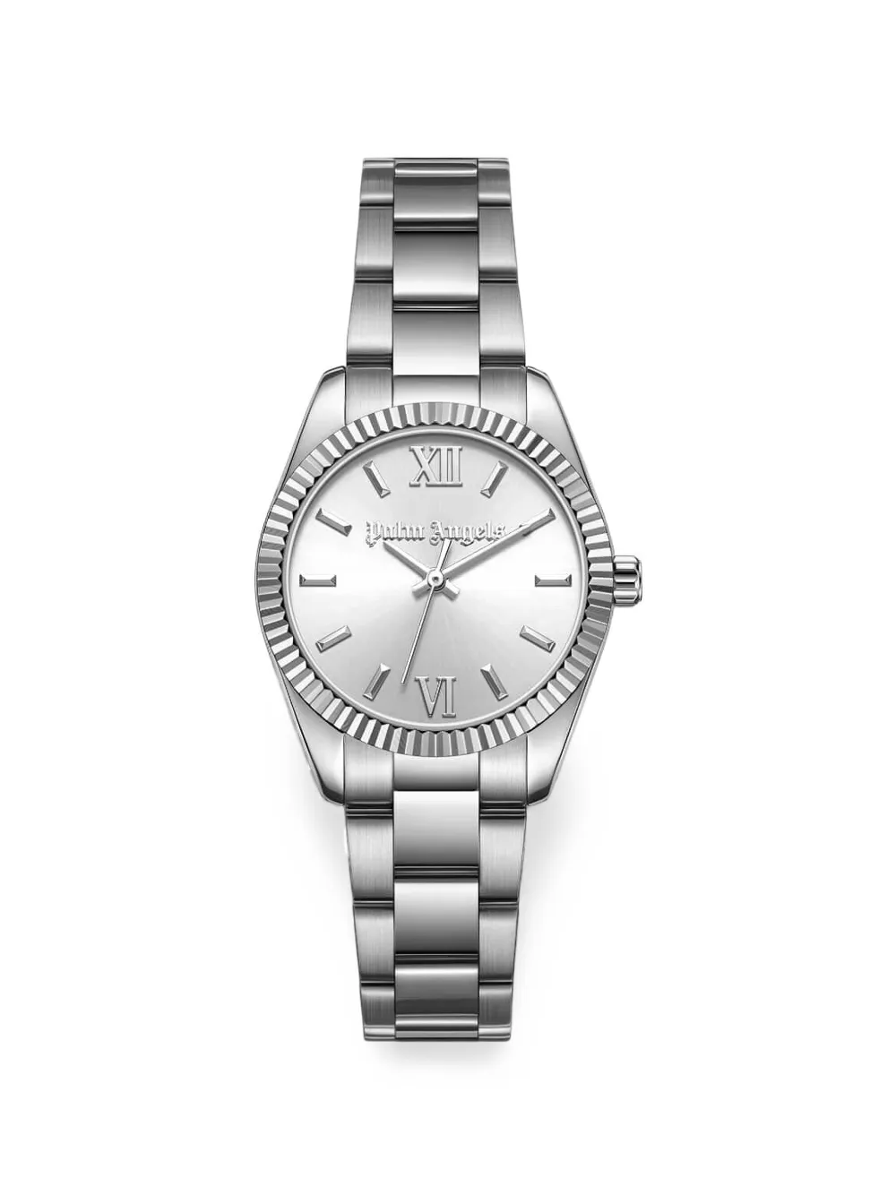 Palm Angels fluted bezel 28mm watch - Argento