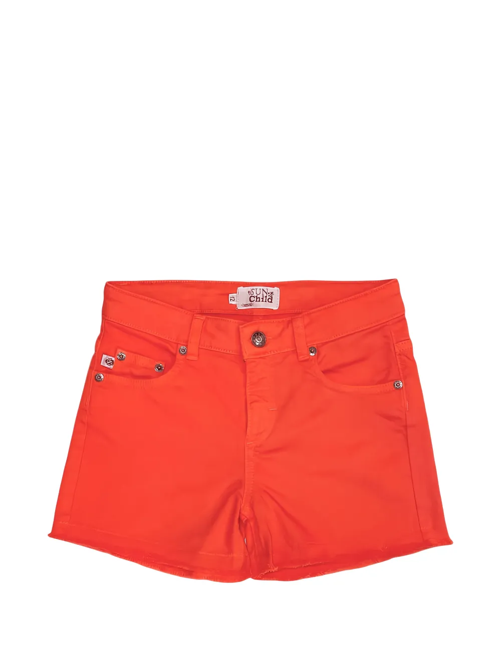 SUNCHILD Praslin raw-cut denim shorts - Arancione