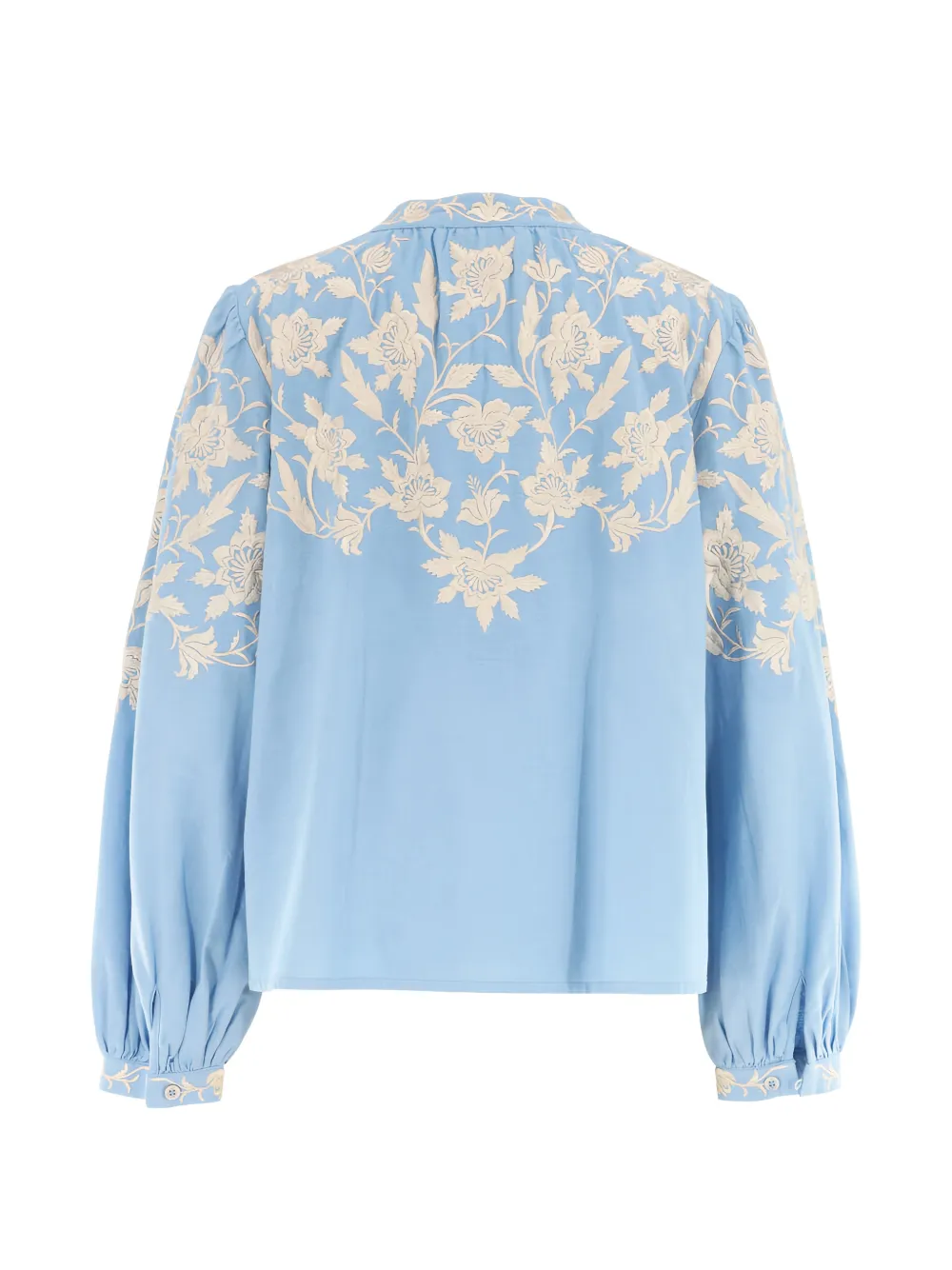 Sea Alina floral-pattern shirt Blauw