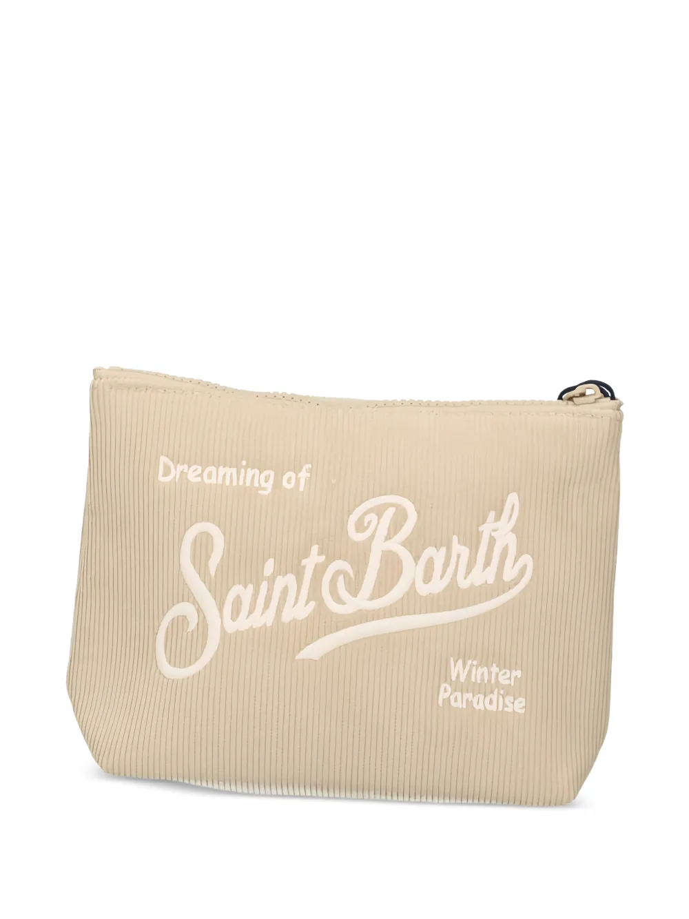 MC2 Saint Barth Aline clutch met borduurwerk Beige
