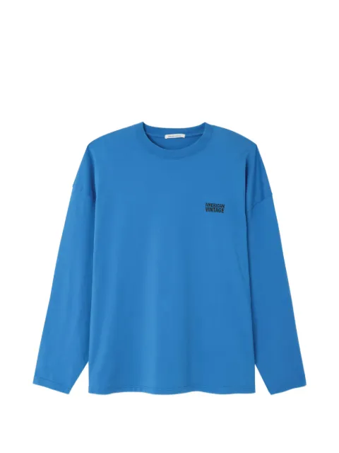 American Vintage Gixy logo-print long-sleeve T-shirt