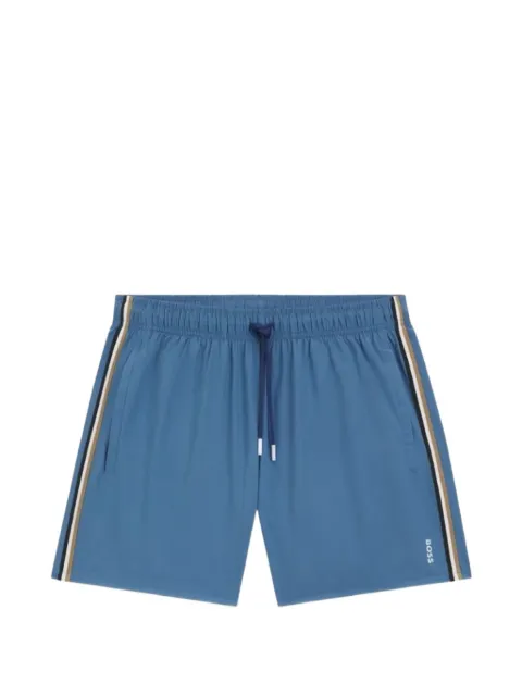 HUGO Swim shorts with signature stripe and logo