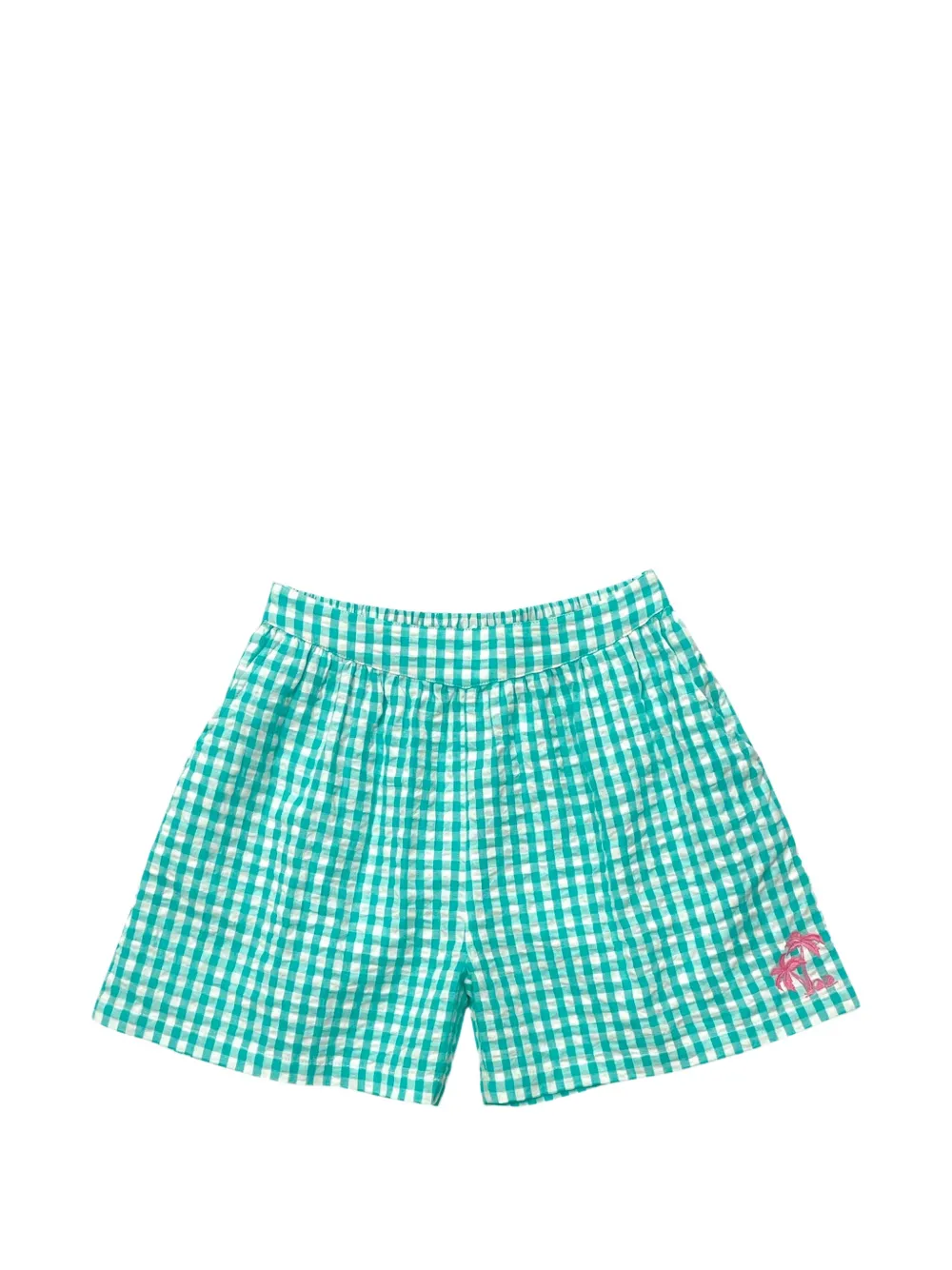 SUN68 KIDS gingham-check shorts - Vert