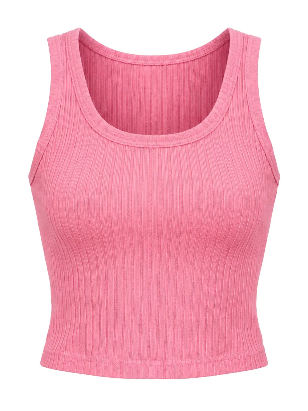 SUN68 KIDS ribbed-knit tank top Roze