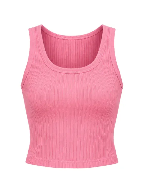 SUN68 KIDS ribbed-knit tank top