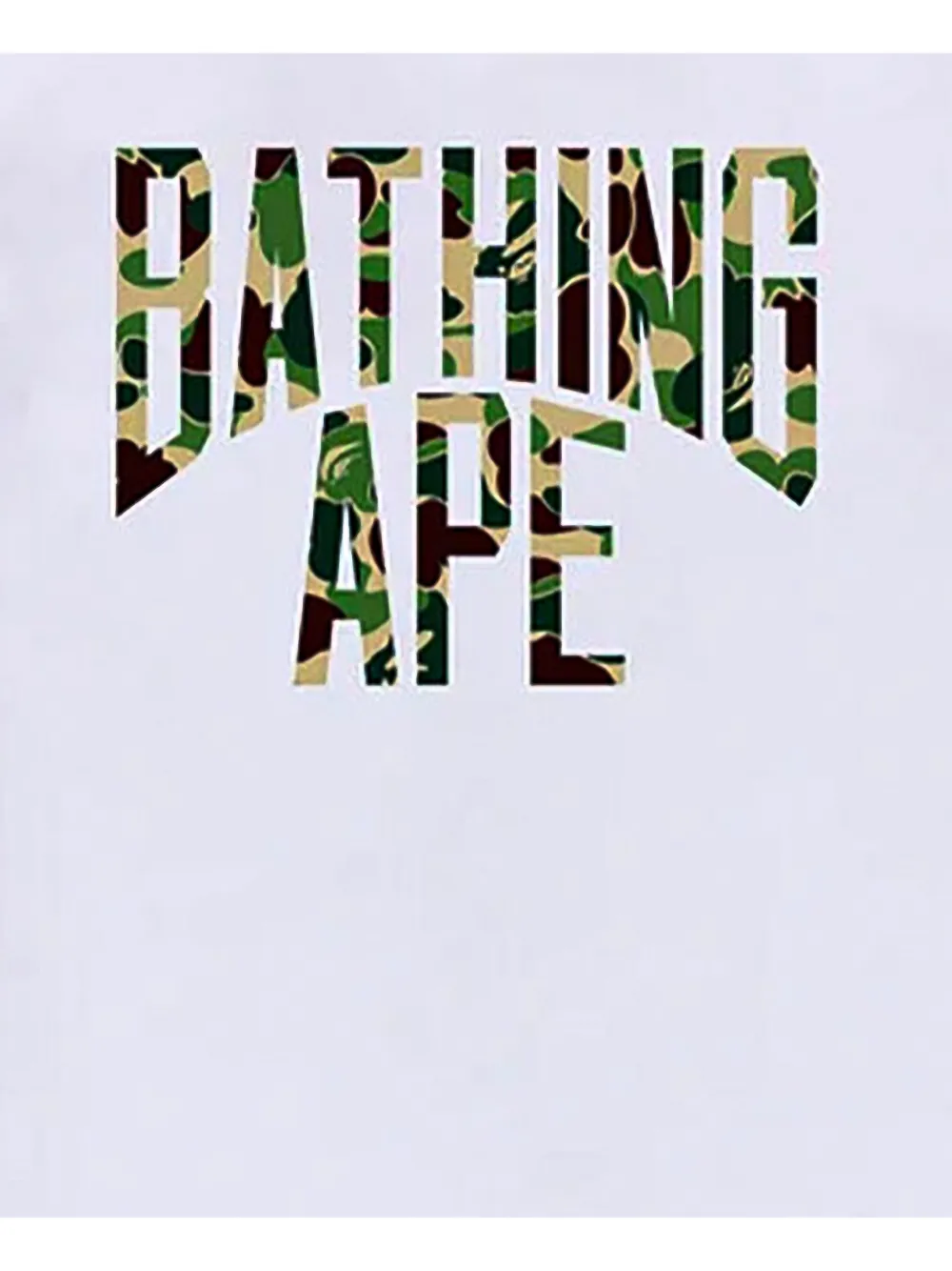 A BATHING APE ABC Camo NYC T-shirt met logo Wit