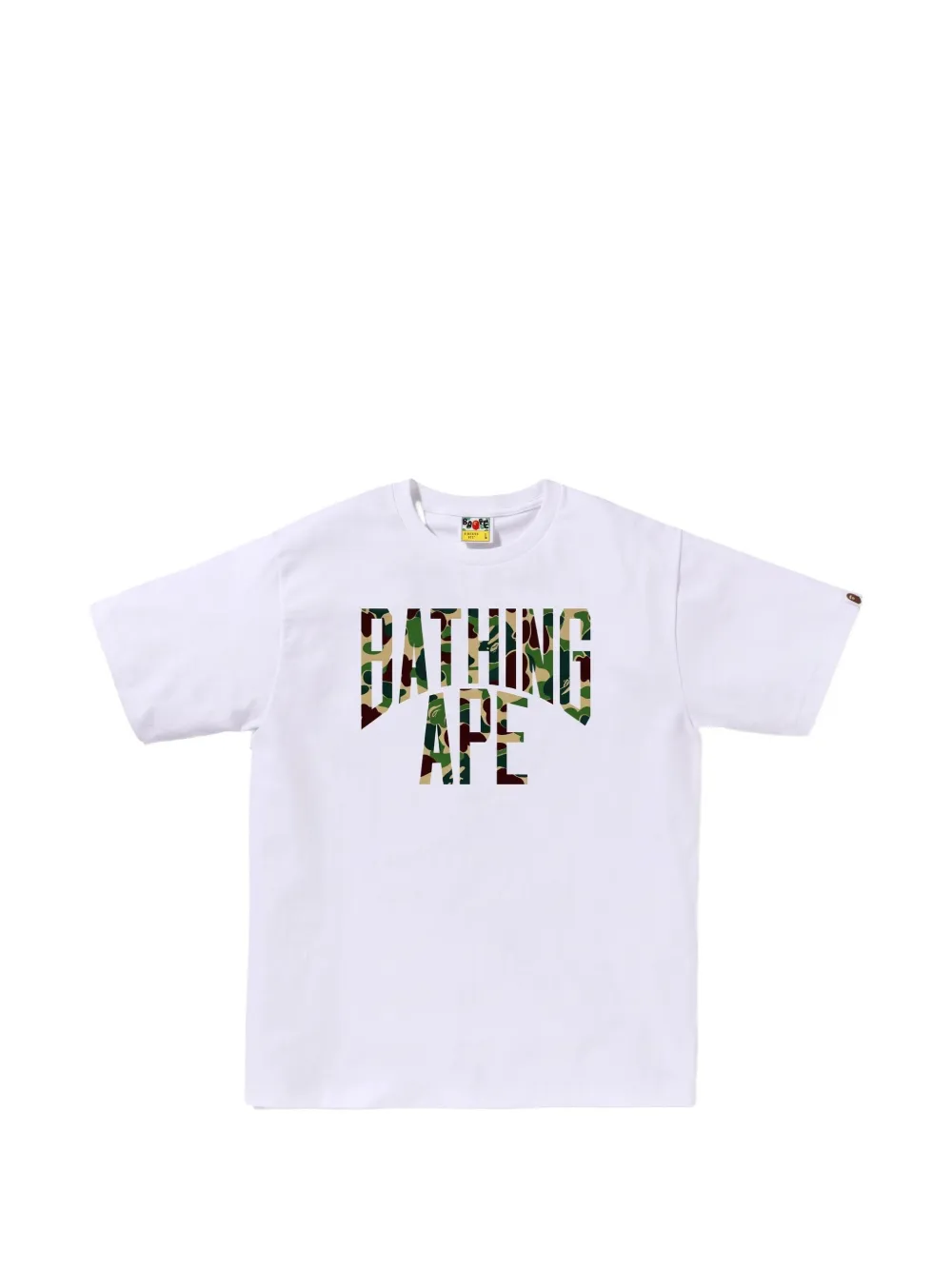 A BATHING APE ABC Camo NYC T-shirt met logo Wit