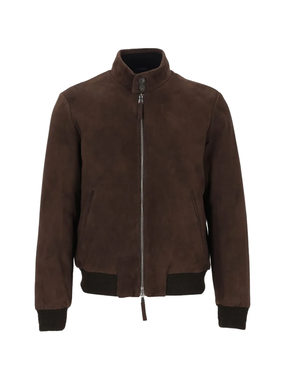 Al Duca D’Aosta 1902 zip-up suede jacket - Marrone