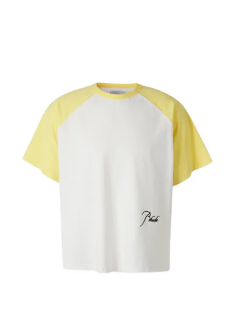 RHUDE raglan-sleeve logo-print T-shirt