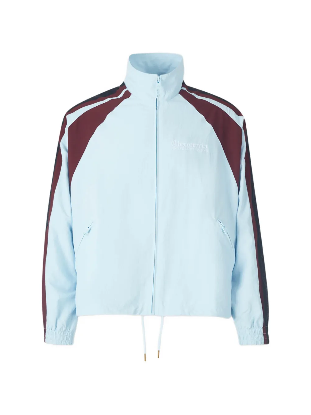 Willy Chavarria logo-embroidered colour-block jacket - Blau