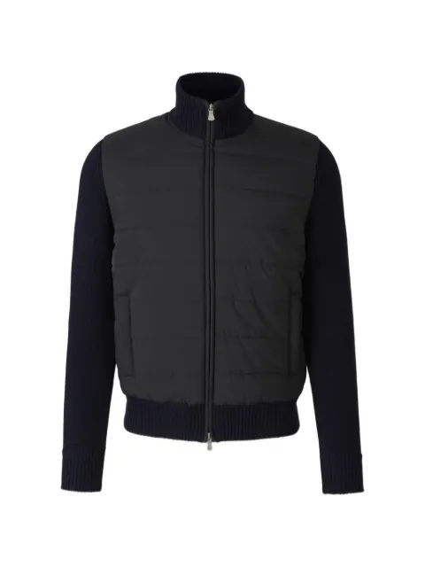 Gran Sasso quilted-panelled cardigan