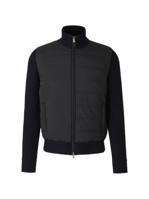 Gran Sasso quilted-panelled cardigan