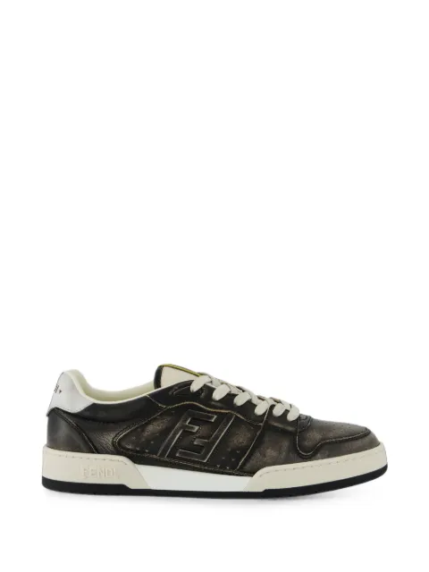 FENDI distressed-effect FF logo sneakers