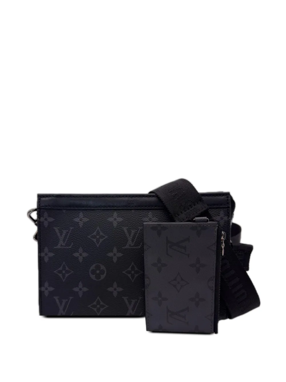 Louis Vuitton Pre-Owned 2021-2026 Monogram Eclipse Gaston Wearable Wallet crossbody bag - Nero