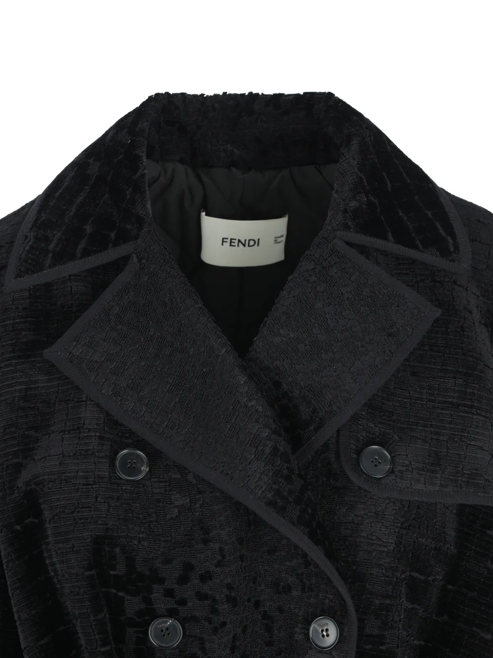 FENDI Fluwelen jas Zwart