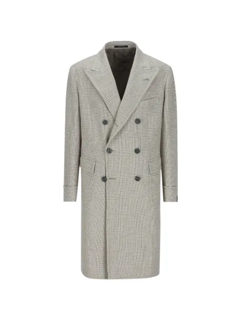 Tagliatore double-breasted check-pattern coat