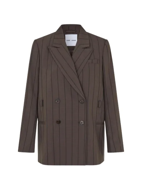 SAMSOE SAMSOE Sahelly pinstripe double-breasted blazer