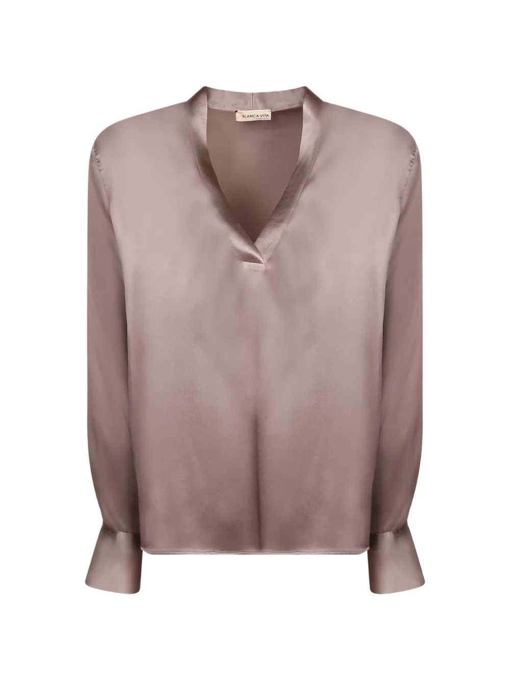 Blanca Vita Blouse met V-hals Bruin