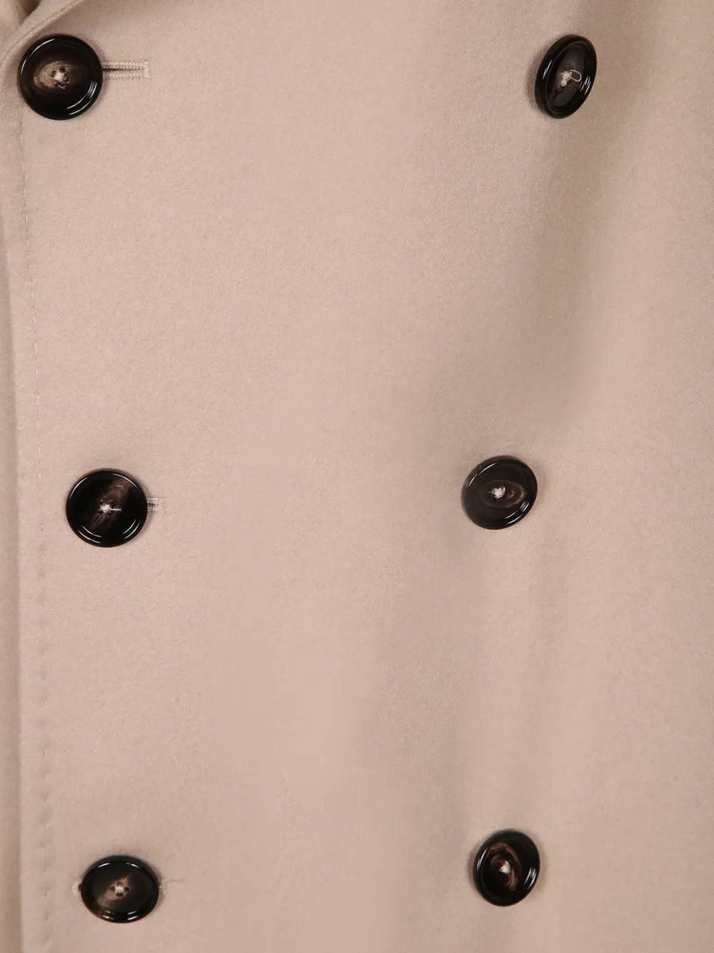 Tagliatore double-breasted peak-lapel coat Beige