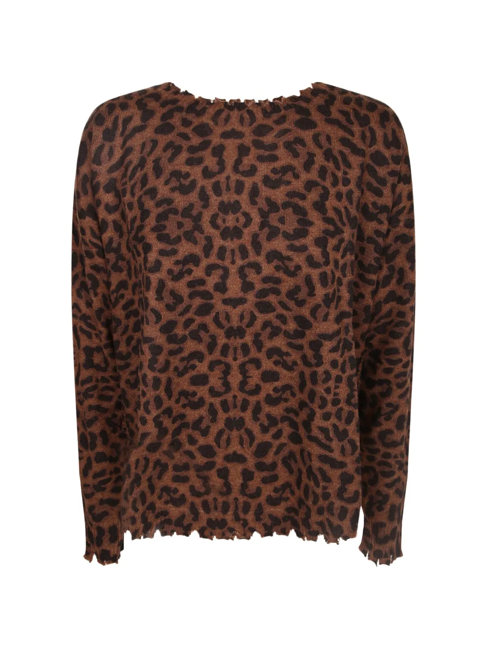 kujten leopard-print cashmere sweater - Marron kujten leopard-print cashmere sweater - Marron