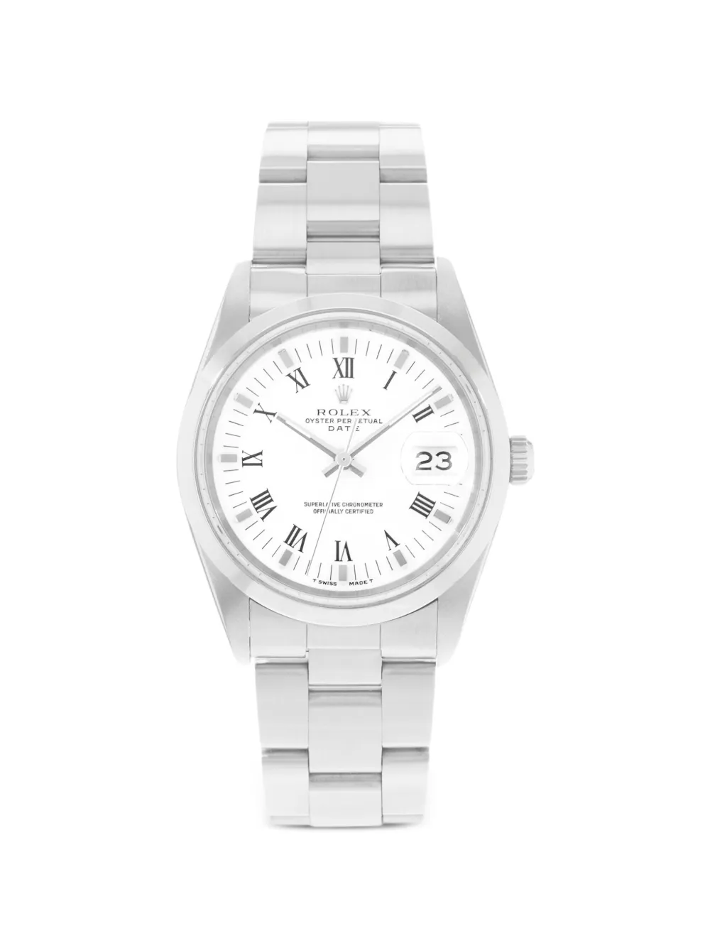 Rolex Oyster Perpetual Date Armbanduhr 34mm - Weiß