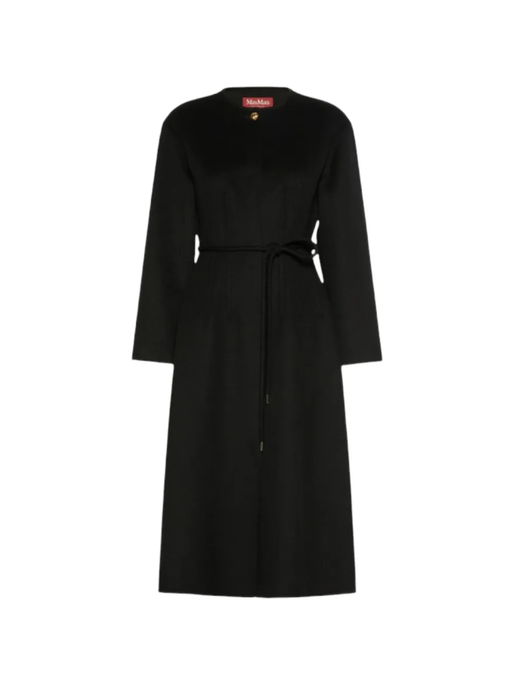 Max Mara Fiacre belted single-breasted coat - Nero