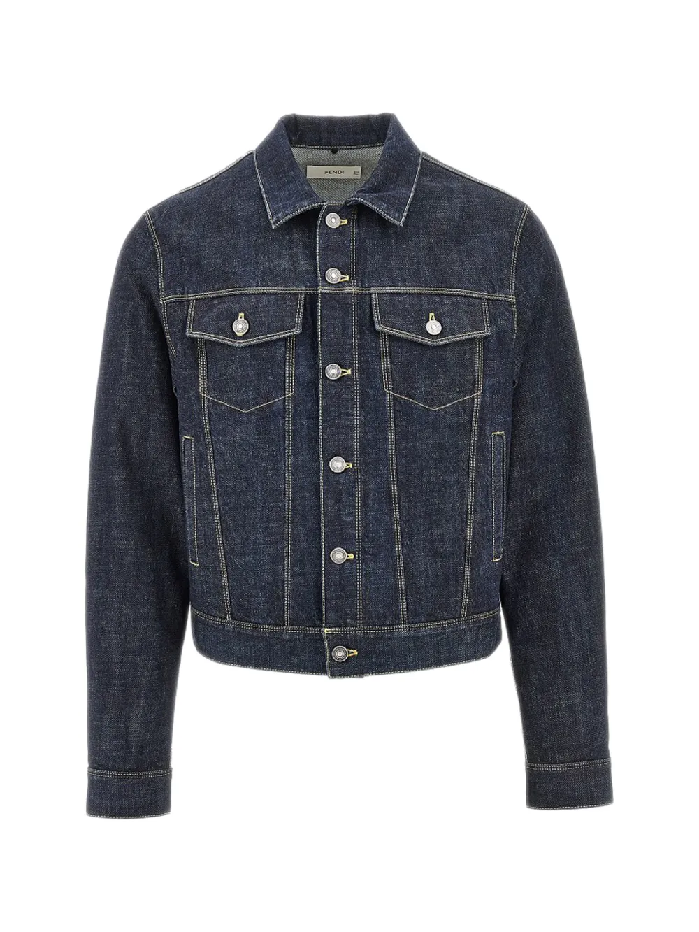FENDI navy blue denim jeans jacket - Bleu FENDI navy blue denim jeans jacket - Bleu