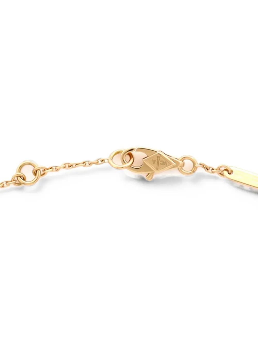 Van Cleef & Arpels Pre-owned Sweet Alhambra 18K Yellow Gold and Mother of Pearl Bracelet, view 3