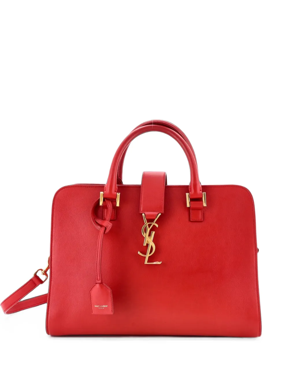 Saint Laurent Pre-Owned petit sac à bandoulière Monogram Cabas - Rouge Saint Laurent Pre-Owned petit sac à bandoulière Monogram Cabas - Rouge