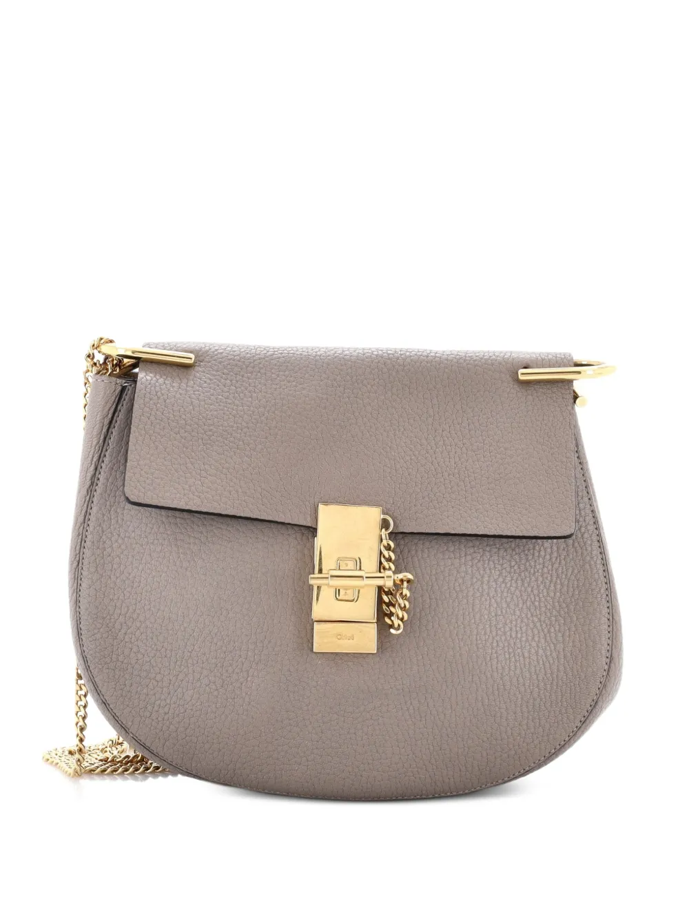 Chloé Pre-Owned Drew Leather Mini crossbody bag - Braun