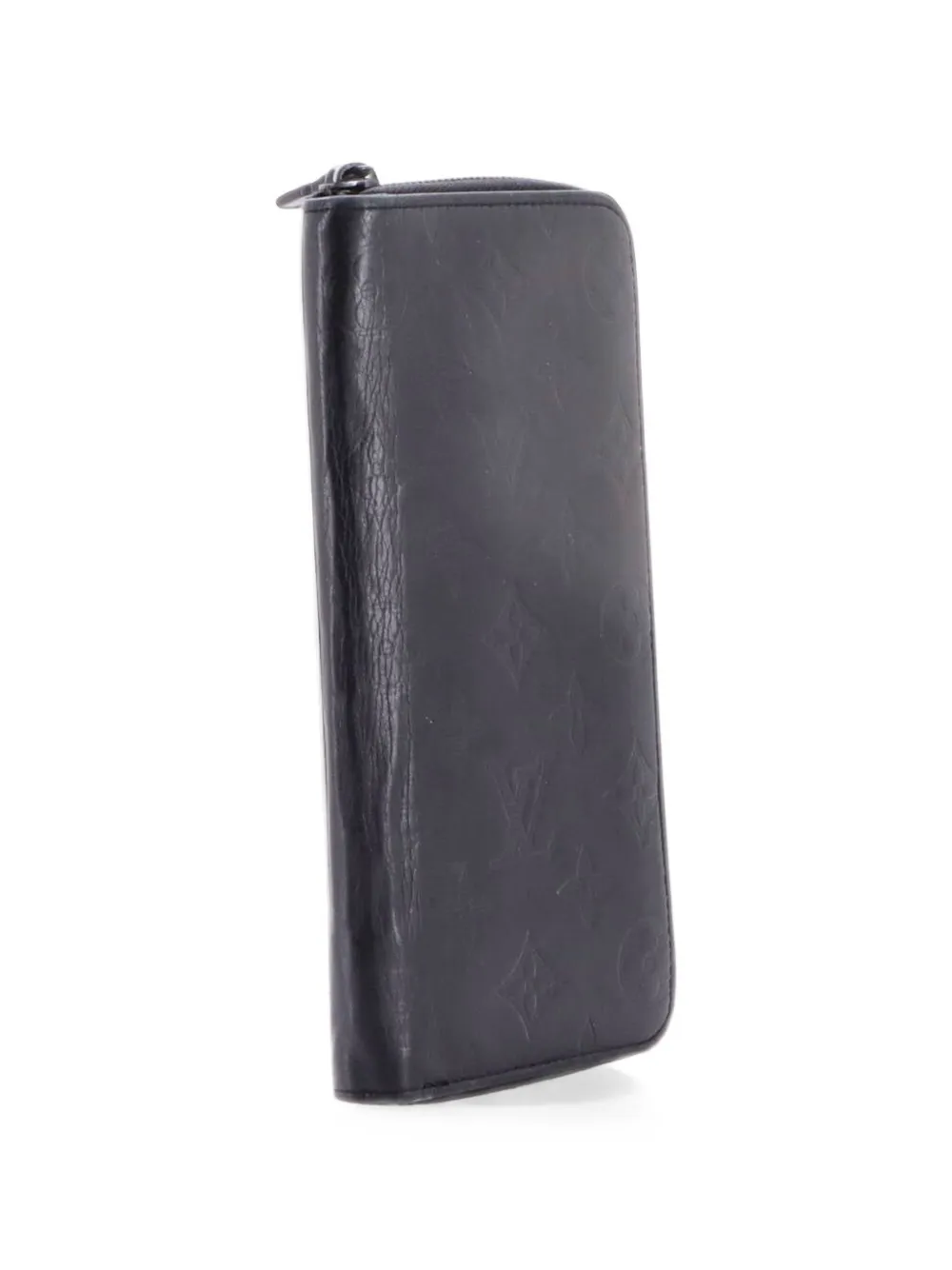 Louis Vuitton Pre-Owned Zippy Wallet Monogram Shadow Leather Vertical small wallets - Schwarz