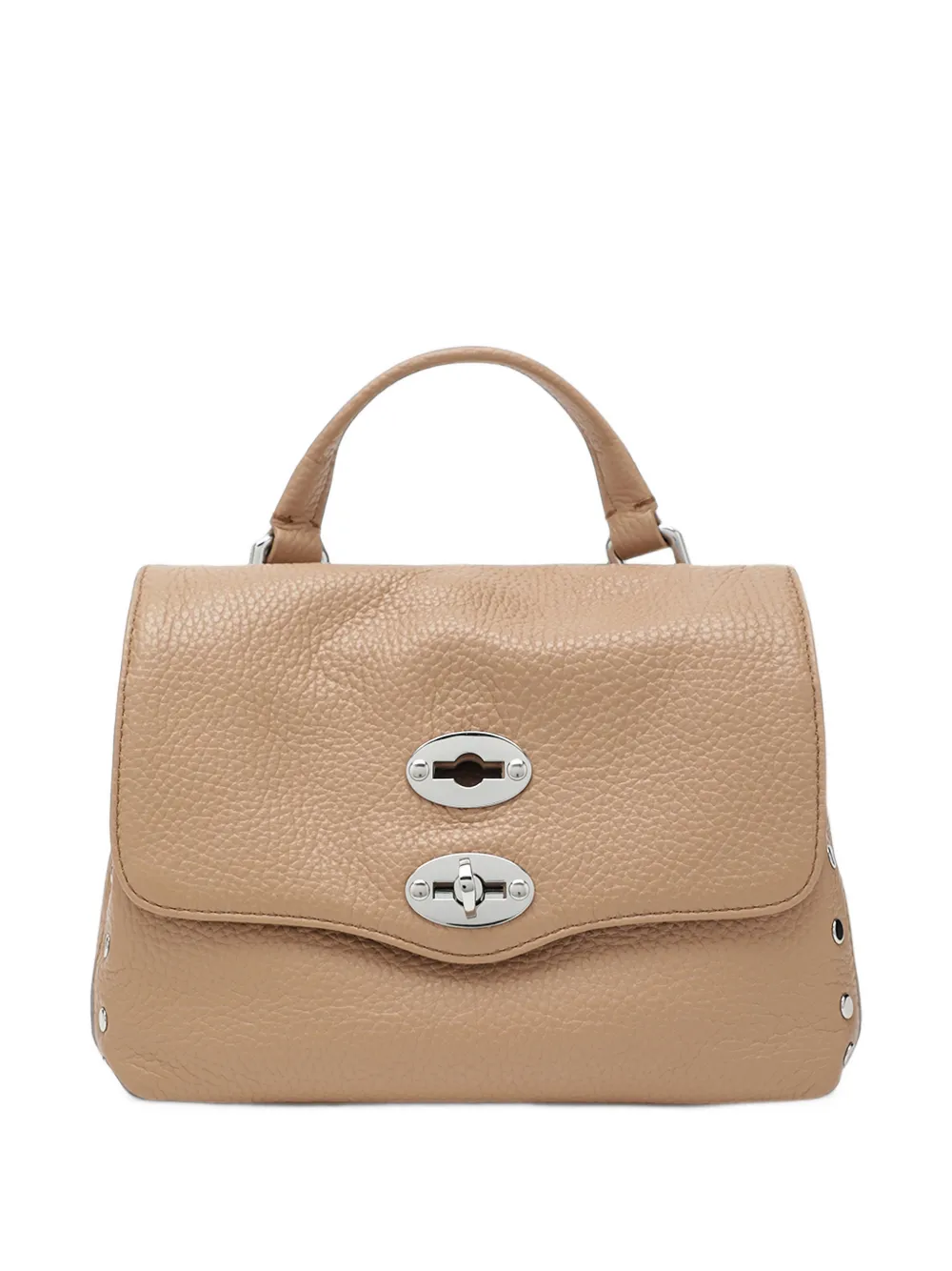 Zanellato Postina studded shoulder bag - Toni neutri