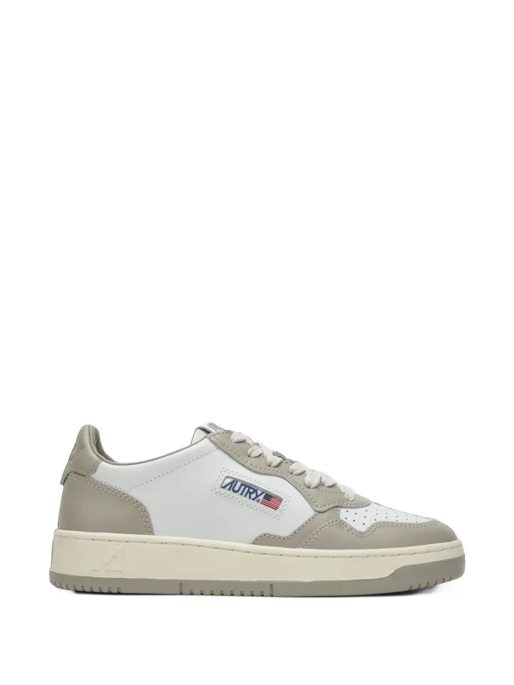 Autry Medalist panelled leather sneakers - Bianco